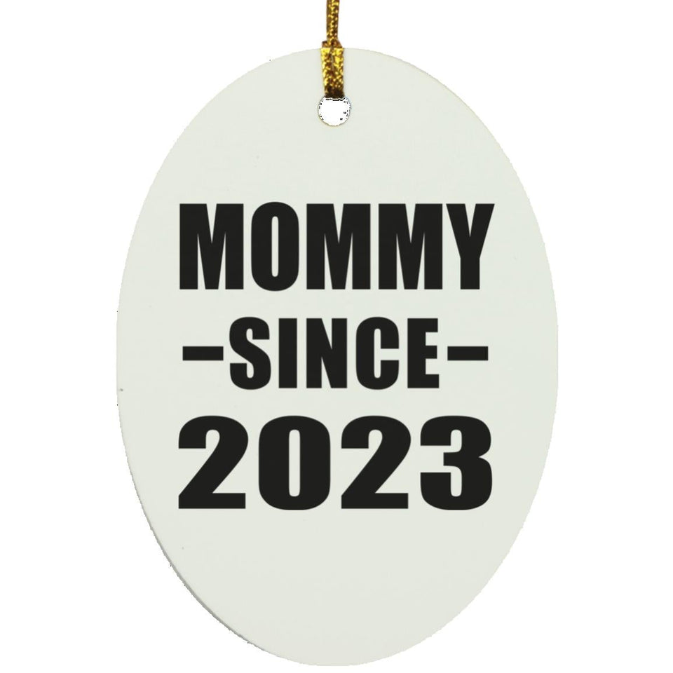 Mommy Since 2023 - Oval Ornament