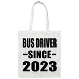 Bus Driver Since 2023 - Tote Bag White