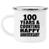 Happy 100th Anniversary 100 Years & Counting - 12oz Camping Mug
