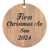 First Christmas As Son 2024 - Circle Ornament C