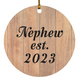 Nephew Established EST. 2023 - Circle Ornament C