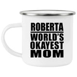 Roberta World's Okayest Mom - 12oz Camping Mug
