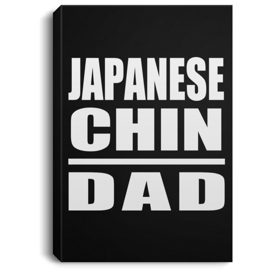 Japanese Chin Dad - Canvas Portrait
