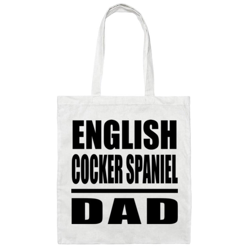 English Cocker Spaniel Dad - Tote Bag White
