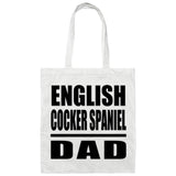 English Cocker Spaniel Dad - Tote Bag White
