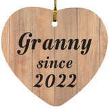 Granny Since 2022 - Heart Ornament C