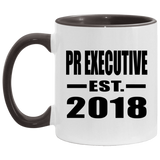 Pr Executive Established EST. 2018 - 11oz Accent Mug Black