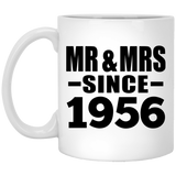 68th Anniversary Mr & Mrs Since 1956 - 11 Oz Coffee Mug