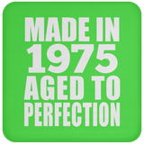 49th Birthday Made In 1975 Aged to Perfection - Drink Coaster