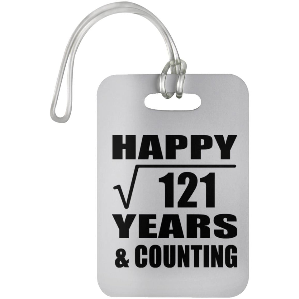 Happy 11th Anniversary Square Root of 121 Years & Counting - Luggage Bag Tag