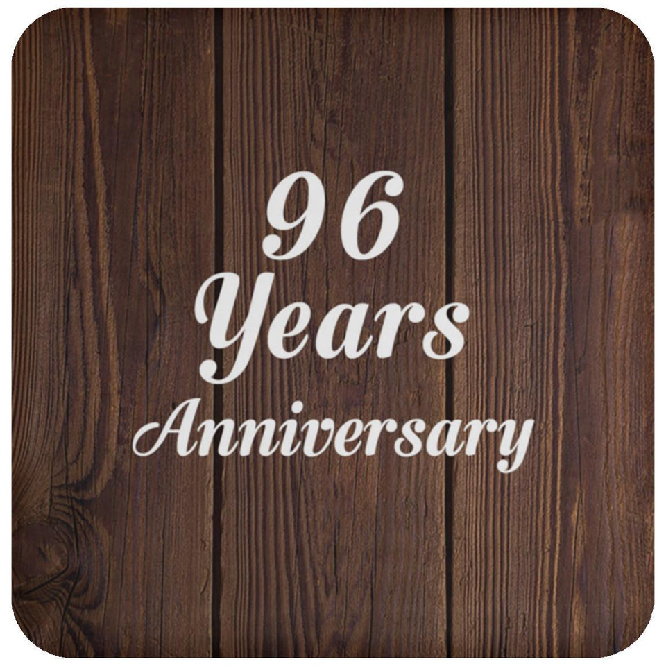 96th Anniversary 96 Years Anniversary - Drink Coaster D