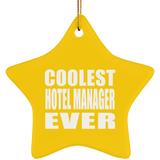 Coolest Hotel Manager Ever - Star Ornament
