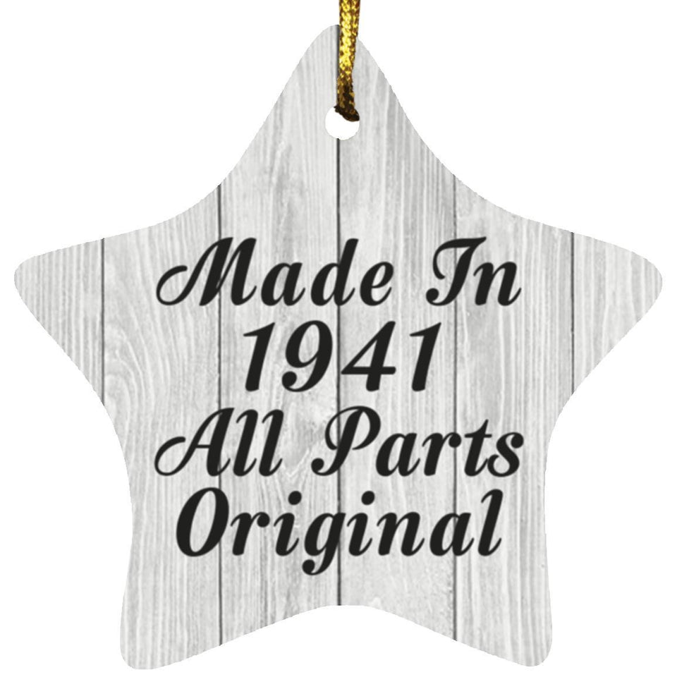 83rd Birthday Made In 1941 All Parts Original - Star Ornament F