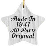 83rd Birthday Made In 1941 All Parts Original - Star Ornament F