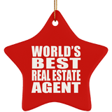 World's Best Real Estate Agent - Star Ornament