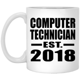 Computer Technician Established EST. 2018 - 11 Oz Coffee Mug