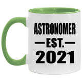 Astronomer Established EST. 2021 - 11oz Accent Mug Green
