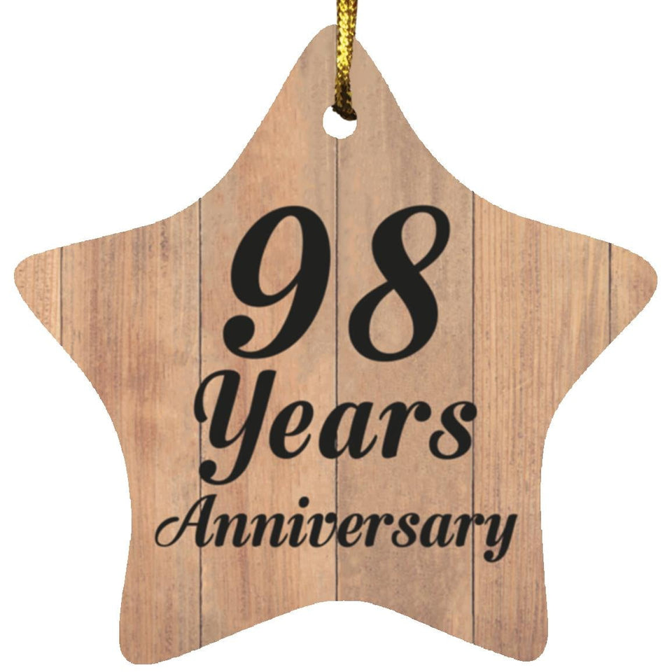 98th Anniversary 98 Years Anniversary - Star Ornament C