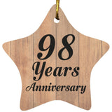98th Anniversary 98 Years Anniversary - Star Ornament C
