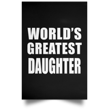 World's Greatest Daughter - Poster Portrait