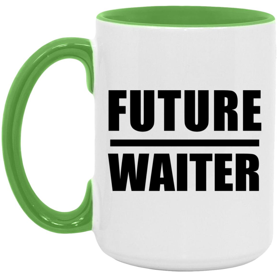 Future Waiter - 15oz Accent Mug Green