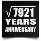 89th Anniversary Square Root of 7921 Years Anniversary - Poster Square