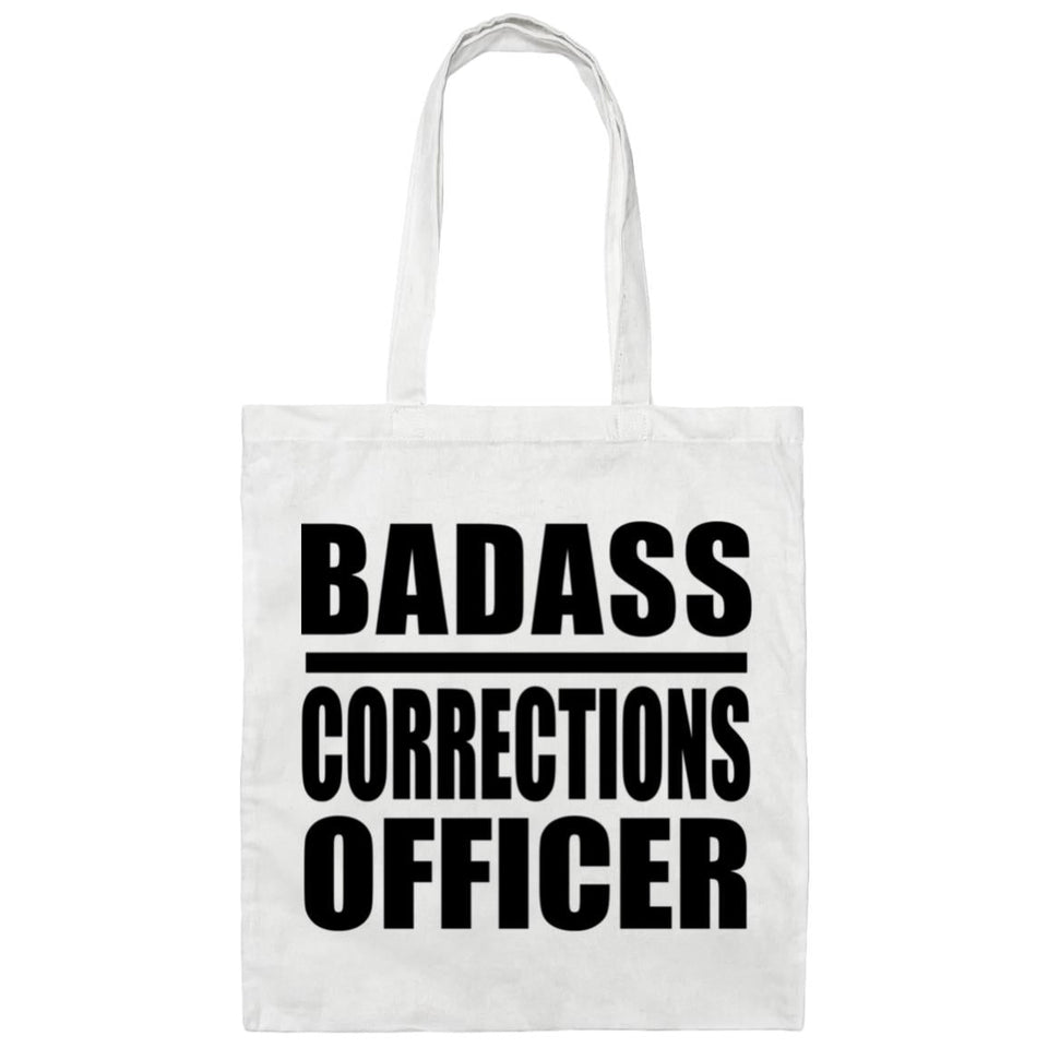 Badass Corrections Officer - Tote Bag White
