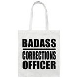 Badass Corrections Officer - Tote Bag White