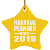 Financial Planner Established EST. 2018 - Star Ornament