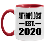 AntHRopologist Established EST. 2020 - 11oz Accent Mug Red