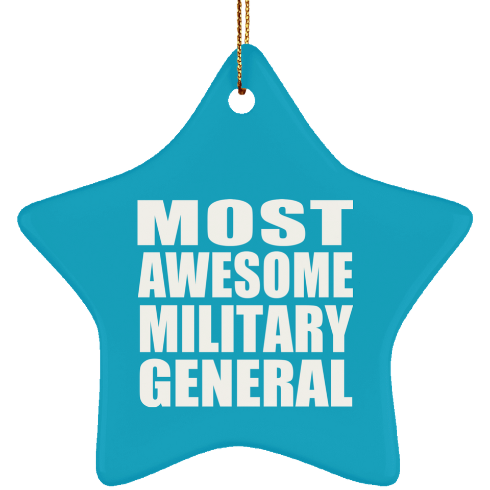 Most Awesome Military General - Star Ornament