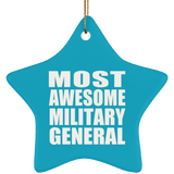 Most Awesome Military General - Star Ornament