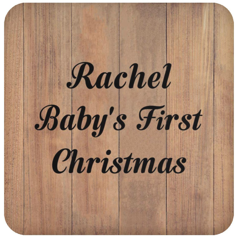 Rachel Baby's First Christmas - Drink Coaster C