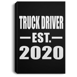 Truck Driver Established EST. 2020 - Canvas Portrait