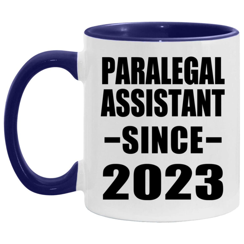 Paralegal Assistant Since 2023 - 11oz Accent Mug Purple