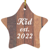 Kid Established Est. 2022 - Star Ornament E