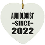 Audiologist Since 2022 - Heart Ornament
