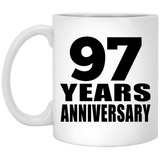 97th Anniversary 97 Years - 11 Oz Coffee Mug