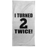 4th Birthday I Turned 2 Twice - Hand Towel