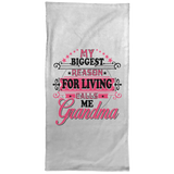 My Biggest Reason For Living Calls Me Grandma - Hand Towel