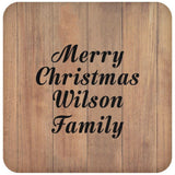 Merry Christmas Wilson Family - Drink Coaster C