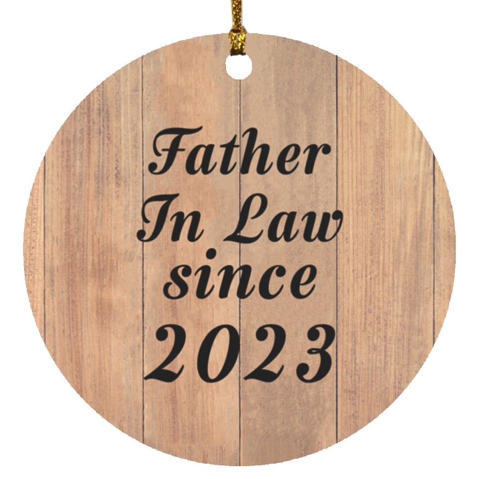 Father In Law Since 2023 - Circle Ornament C