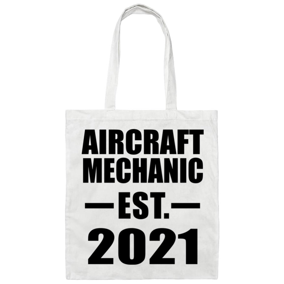 Aircraft Mechanic Established EST. 2021 - Tote Bag White