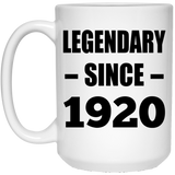 104th Birthday Legendary Since 1920 - 15oz Coffee Mug