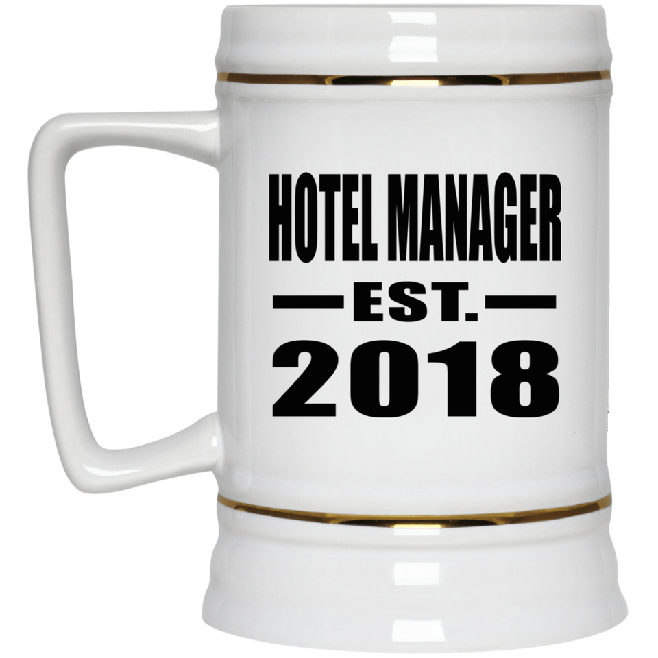 Hotel Manager Established EST. 2018 - Beer Stein