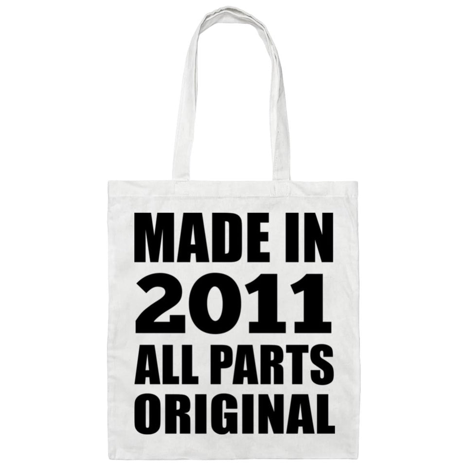 13th Birthday Made in 2011 All Parts Original - Tote Bag White