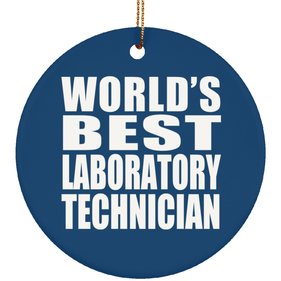 World's Best Laboratory Technician - Circle Ornament
