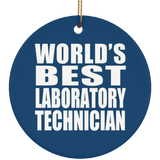 World's Best Laboratory Technician - Circle Ornament