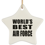 World's Best Air Force - Star Ornament