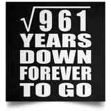 31st Anniversary Square Root of 961 Years Down Forever To Go - Poster Square